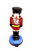 Red Nutcracker on Blue Base Limoges Box Figurine - Limoges Box Boutique