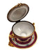 Red Soup Tureen Limoges Box for Collectors Porcelain Limoges China French Trinket Box