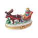 Reindeer Limoges Box for Holiday Gifting Porcelain Limoges xmas theme santa claus French Trinket Box