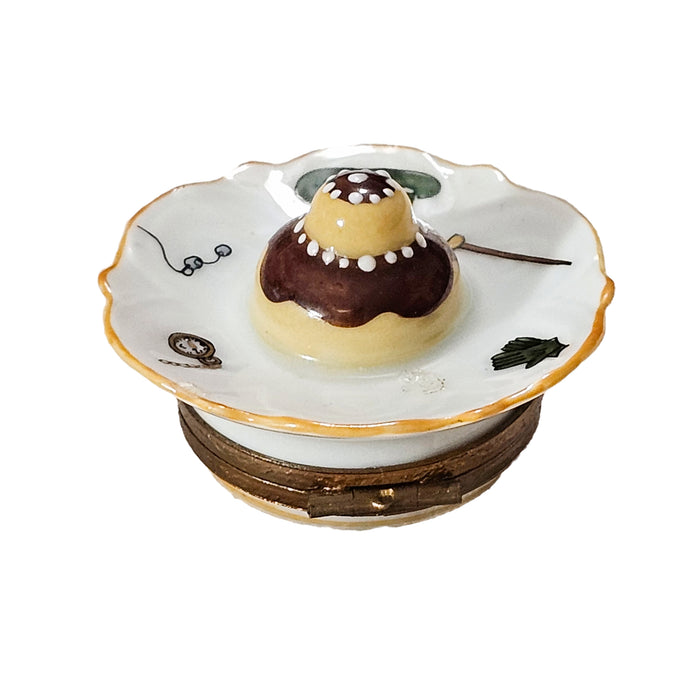 Religiuese Dessert Box for Home Decor Porcelain Limoges Dessert French Trinket Box