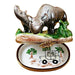 Rhino and Baby Limoges Box for Wildlife Lovers Porcelain Limoges Limoges Boxes wild animals French Trinket Box