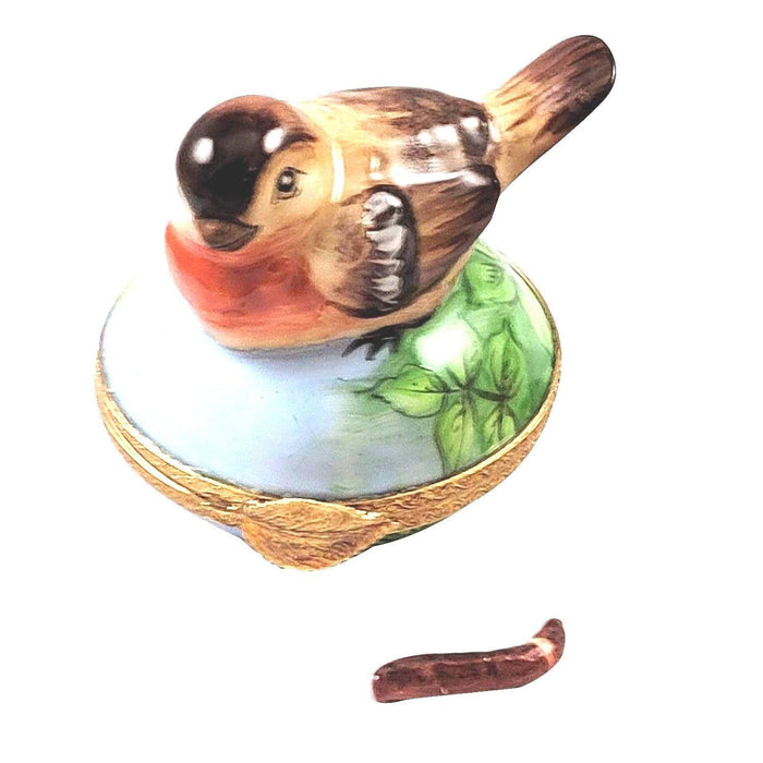 Robin Bird Limoges Box for Bird Lovers Porcelain Limoges bird French Trinket Box