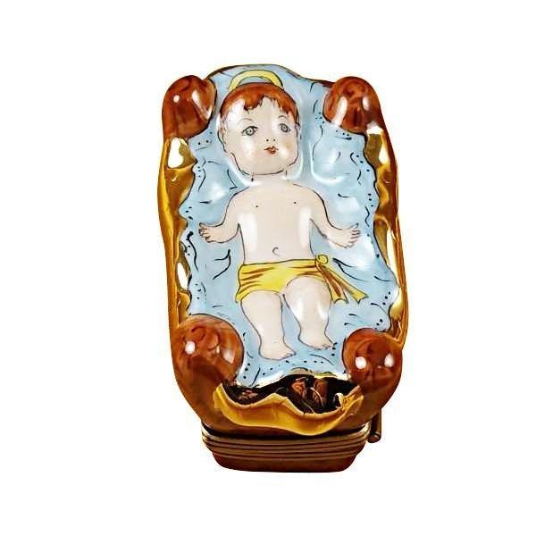 Nativity Set for Holiday Decor Porcelain Limoges Nativity French Trinket Box