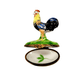 Rooster Figurine for Collectors Porcelain Limoges birds farm French Trinket Box