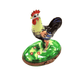 Rooster Figurine for Collectors Porcelain Limoges birds farm French Trinket Box