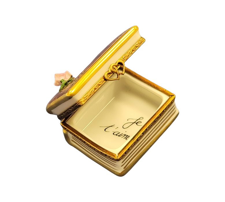 Rose Limoges Box for Romantic Gifts Porcelain Limoges valentine rose anniversary French Trinket Box