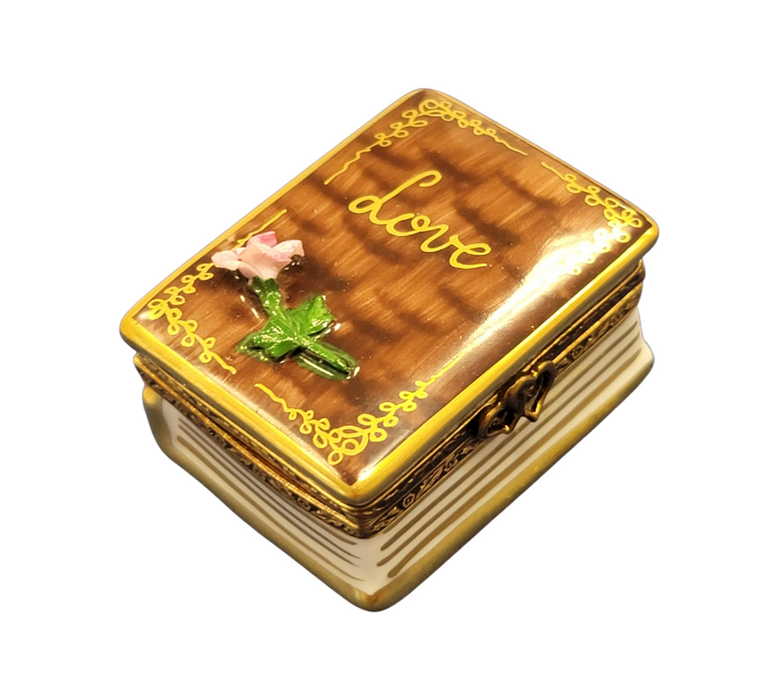 Rose Limoges Box for Romantic Gifts Porcelain Limoges valentine rose anniversary French Trinket Box