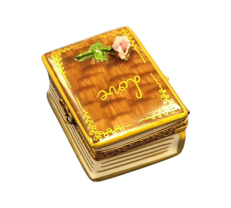 Rose Limoges Box for Romantic Gifts Porcelain Limoges valentine rose anniversary French Trinket Box