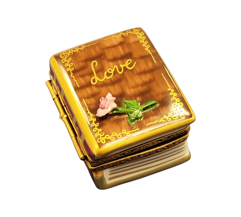 Rose Limoges Box for Romantic Gifts Porcelain Limoges valentine rose anniversary French Trinket Box