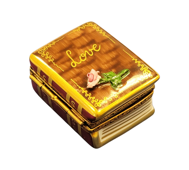 Rose Limoges Box for Romantic Gifts Porcelain Limoges valentine rose anniversary French Trinket Box