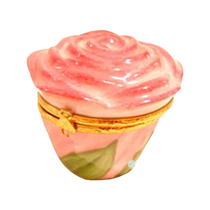 Rosebud Garden for Elegant Collectors Porcelain Limoges flowers French Trinket Box