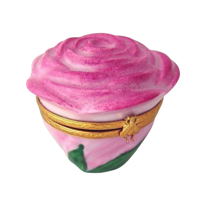 Rosebud Garden for Elegant Collectors Porcelain Limoges flowers French Trinket Box