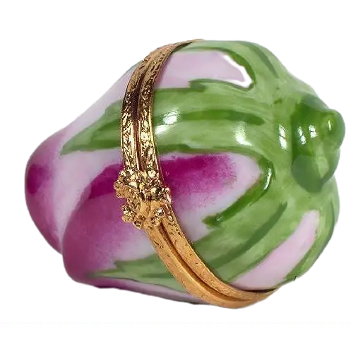 Rosebud Pink Elegance for Home Decor Porcelain Limoges flowers French Trinket Box