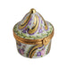 Round Tent Limoges Box for Sophisticated Collectors Porcelain Limoges shaped French Trinket Box