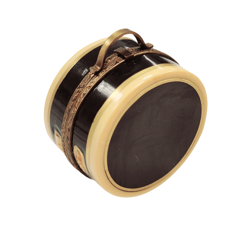 Round Suitcase Limoges Box for Travel Enthusiasts Porcelain Limoges travel French Trinket Box