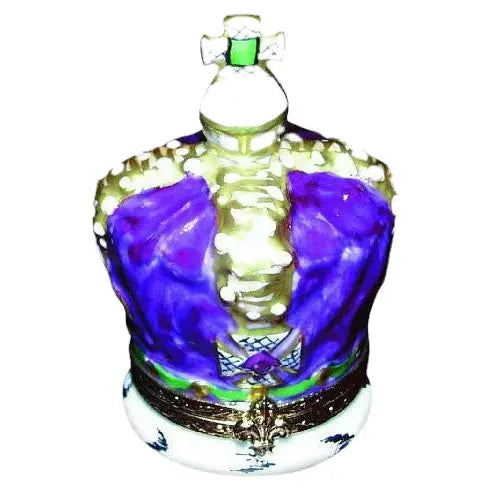 Royal Crown Limoges Box for Collectors Porcelain Limoges travel French Trinket Box