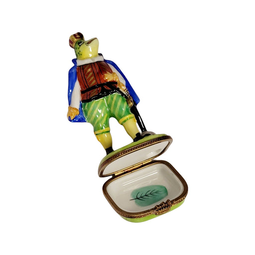 Royal Frog Prince Figurine for Collectors Porcelain Limoges frog limoges boxes French Trinket Box