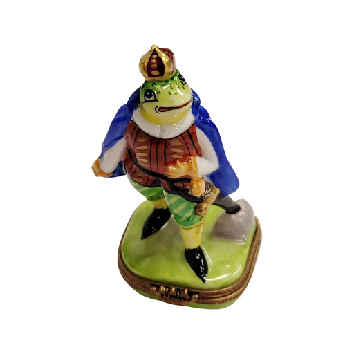 Royal Frog Prince Figurine for Collectors Porcelain Limoges frog limoges boxes French Trinket Box
