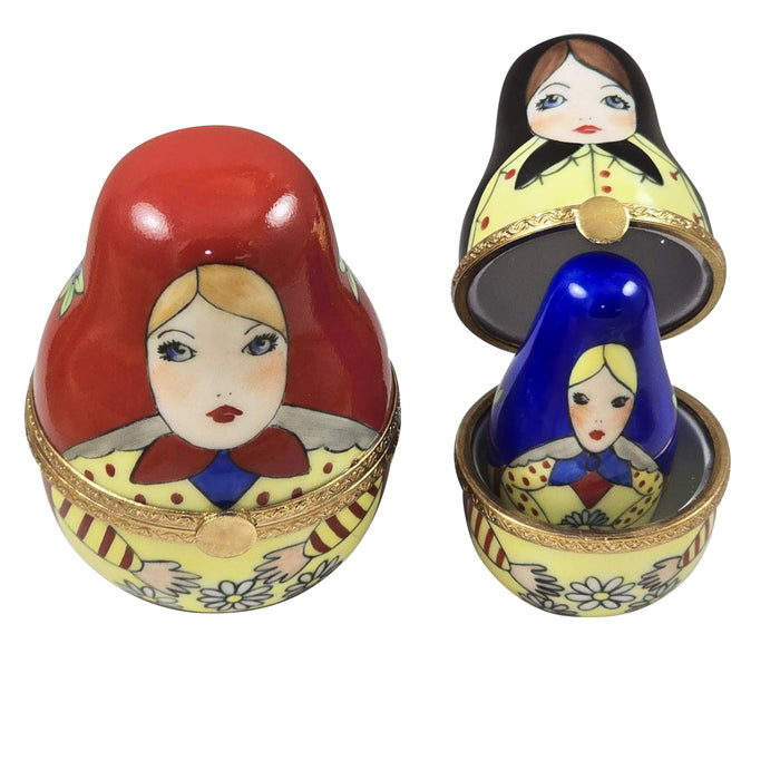Russian Dolls Limoges Box for Collectors Porcelain Limoges travel Rochard Limoges Box French Trinket Box