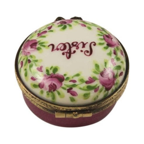 Gift idea for someone who loves France: Sister on Round for Sisters Limoges box