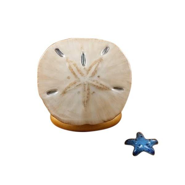 Sand Dollar Limoges Box for Ocean Lovers Porcelain Limoges beach ocean travel French Trinket Box