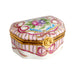 Sandra Recamier Pink Box for Elegant Decor Porcelain Limoges shaped French Trinket Box