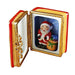 Santa Book Limoges Box for Holiday Decor Porcelain Limoges Santa book French Trinket Box