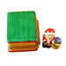 Santa Book Limoges Box for Holiday Decor Porcelain Limoges Santa book French Trinket Box