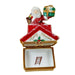 Santa Claus Limoges Box for Christmas Joy Porcelain Limoges Santa French Trinket Box