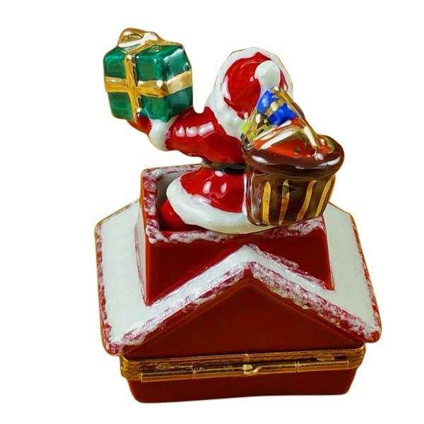 Santa Claus Limoges Box for Christmas Joy Porcelain Limoges Santa French Trinket Box