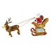 Santa Sleigh Limoges Box for Holiday Cheer Porcelain Limoges Santa Claus French Trinket Box
