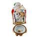 Santa Limoges Box for Holiday Decor Porcelain Limoges Santa French Trinket Box