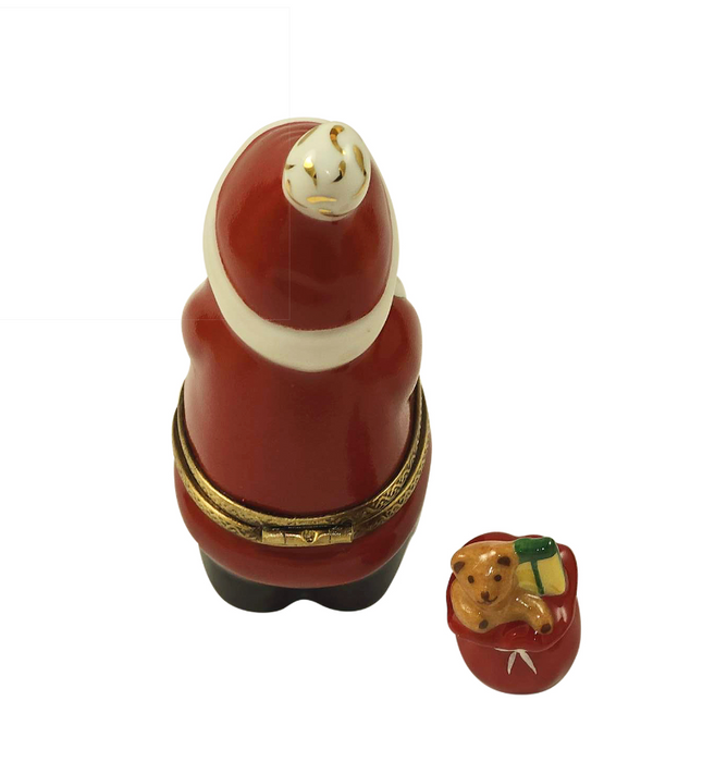 Santa Claus w Teddy Bear Trinket