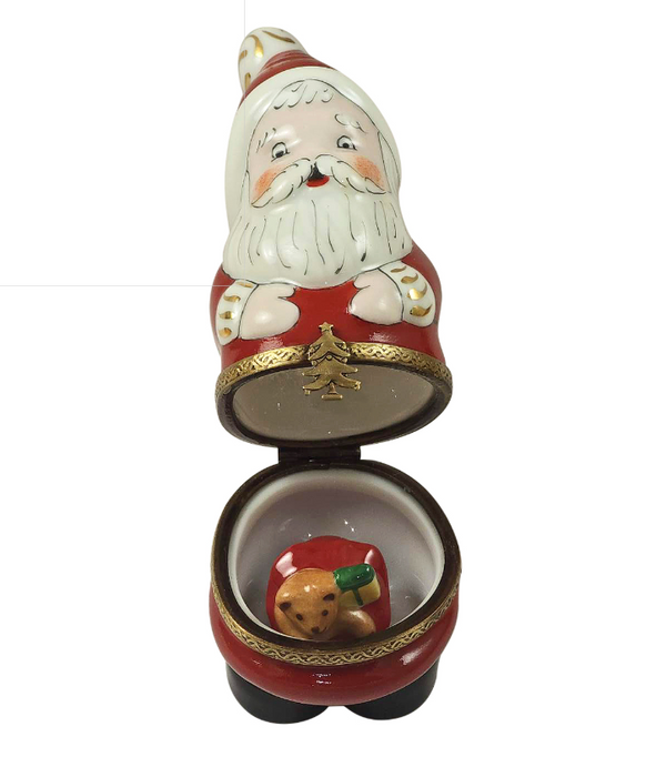 Santa Claus w Teddy Bear Trinket
