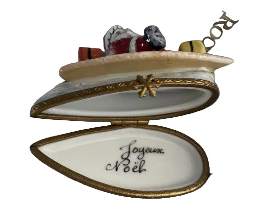 Santa on a Surfboard