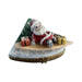 Genuine Rochard Santa on a Surfboard Limoges box painted by hand in France for Christmas, from Limoges Boutique