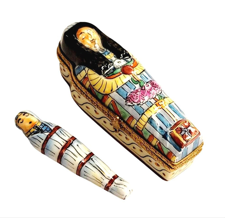 Sarcophagus Elegance for Collectors Porcelain Limoges travel French Trinket Box