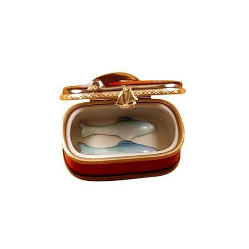 Sardine Limoges Box for Seafood Lovers Porcelain Limoges Food French Trinket Box