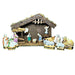 Satin Nativity Set for Holiday Joy Porcelain Limoges nativity French Trinket Box