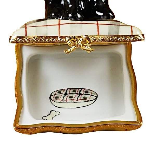 Schnauzer Limoges Box for Dog Lovers Porcelain Limoges Dog French Trinket Box