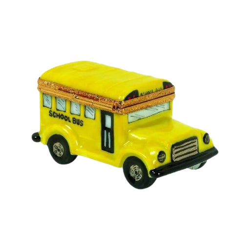 School Bus Limoges Box for Collectors Porcelain Limoges professional French Trinket Box