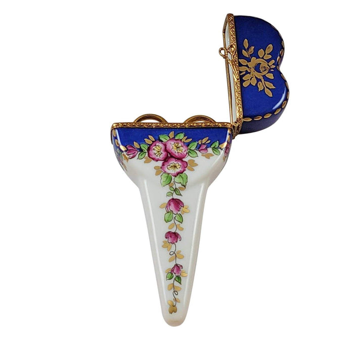 Scissors Case for Craft Lovers Porcelain Limoges Home Women Fashion French Trinket Box