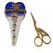 Scissors Case for Craft Lovers Porcelain Limoges Home Women Fashion French Trinket Box