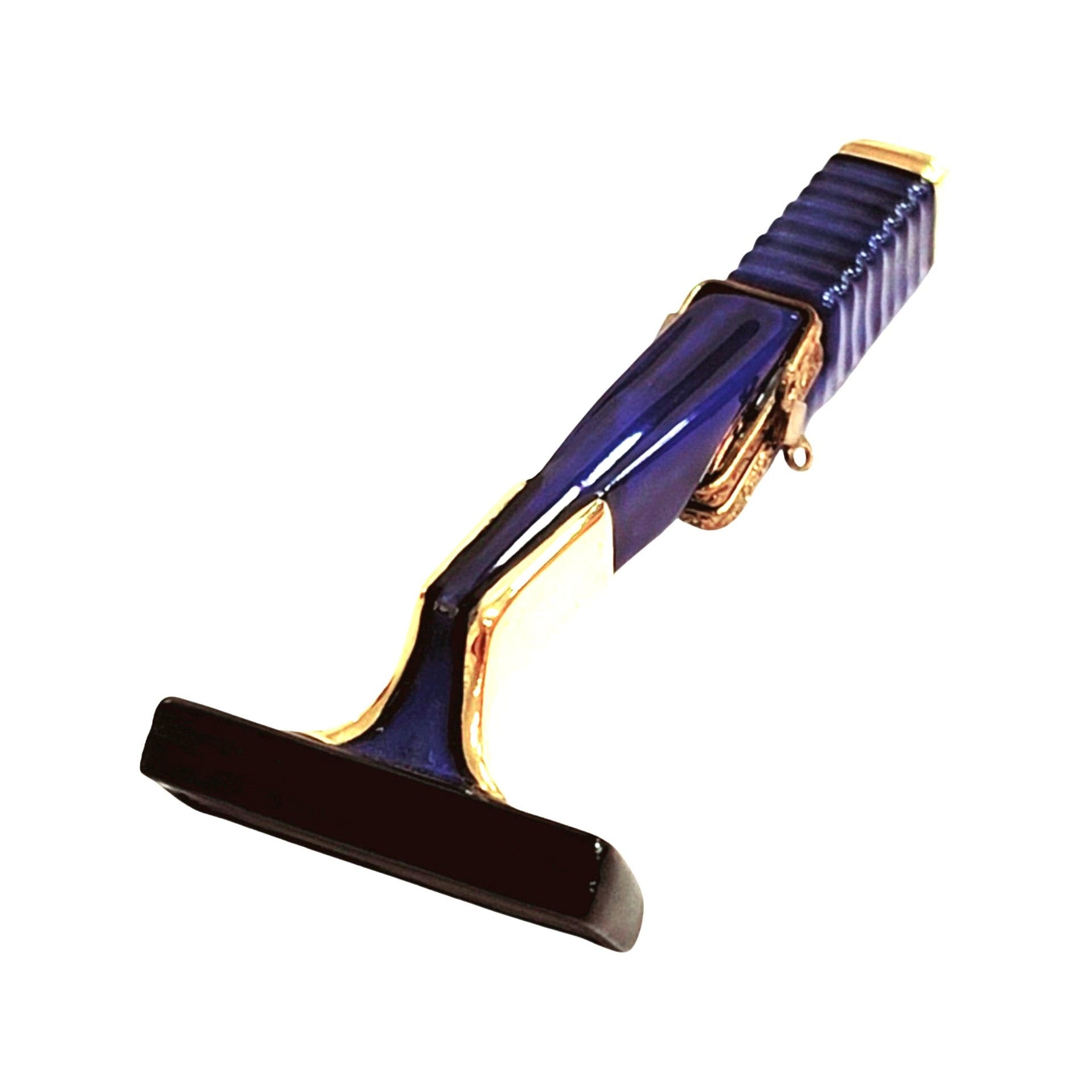 Shaving Razor Limoges Box – Authentic French Porcelain