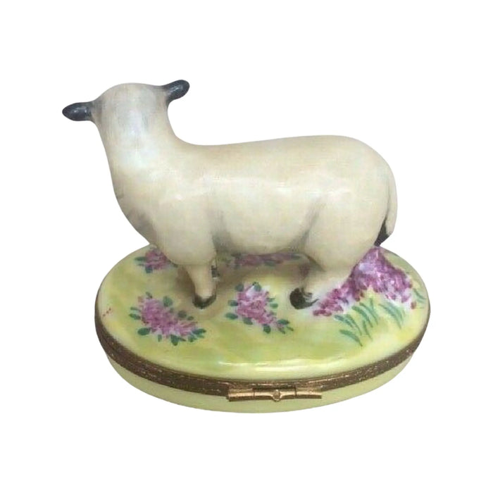 Sheep Limoges Box for Collectors Porcelain Limoges farm animals French Trinket Box