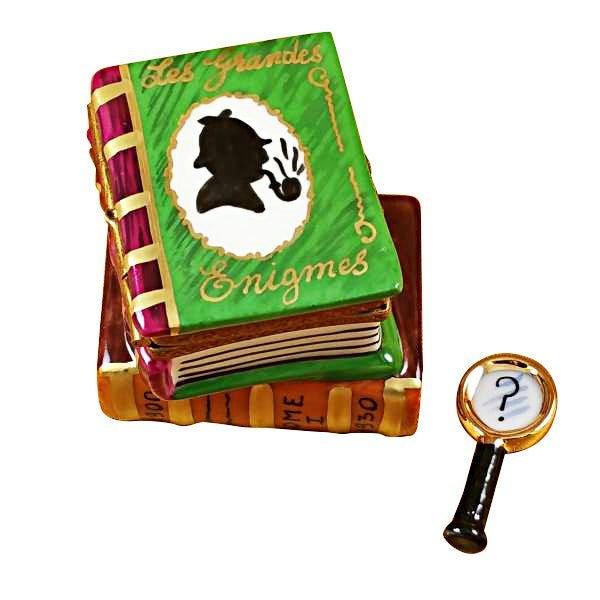 Sherlock Holmes Limoges Box for Book Lovers Porcelain Limoges book professional French Trinket Box
