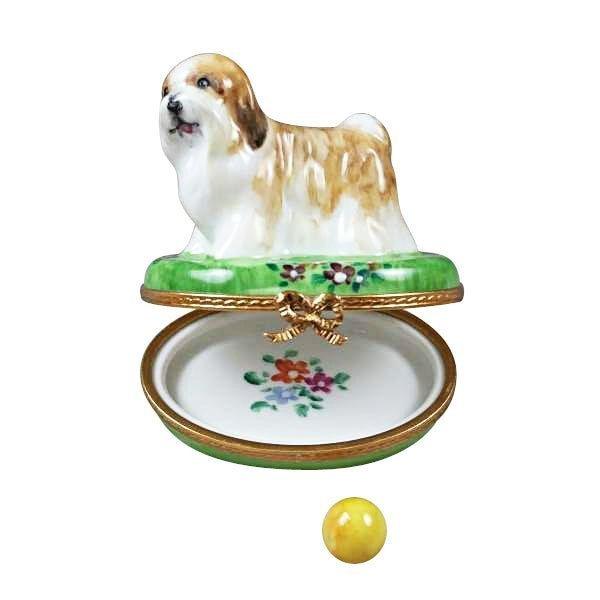 Shih Tzu Limoges Box for Dog Lovers Porcelain Limoges dog French Trinket Box