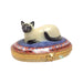 Siamese Cat Limoges Box for Cat Lovers Porcelain Limoges Cat cats French Trinket Box