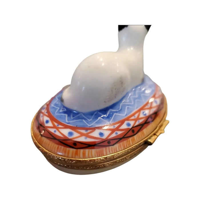 Siamese Cat Limoges Box for Cat Lovers Porcelain Limoges Cat cats French Trinket Box