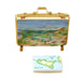 Sicily Suitcase Limoges Box for Collectors Porcelain Limoges world travel French Trinket Box